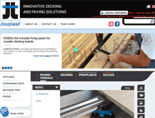 Tablet Screenshot of jouplast.com